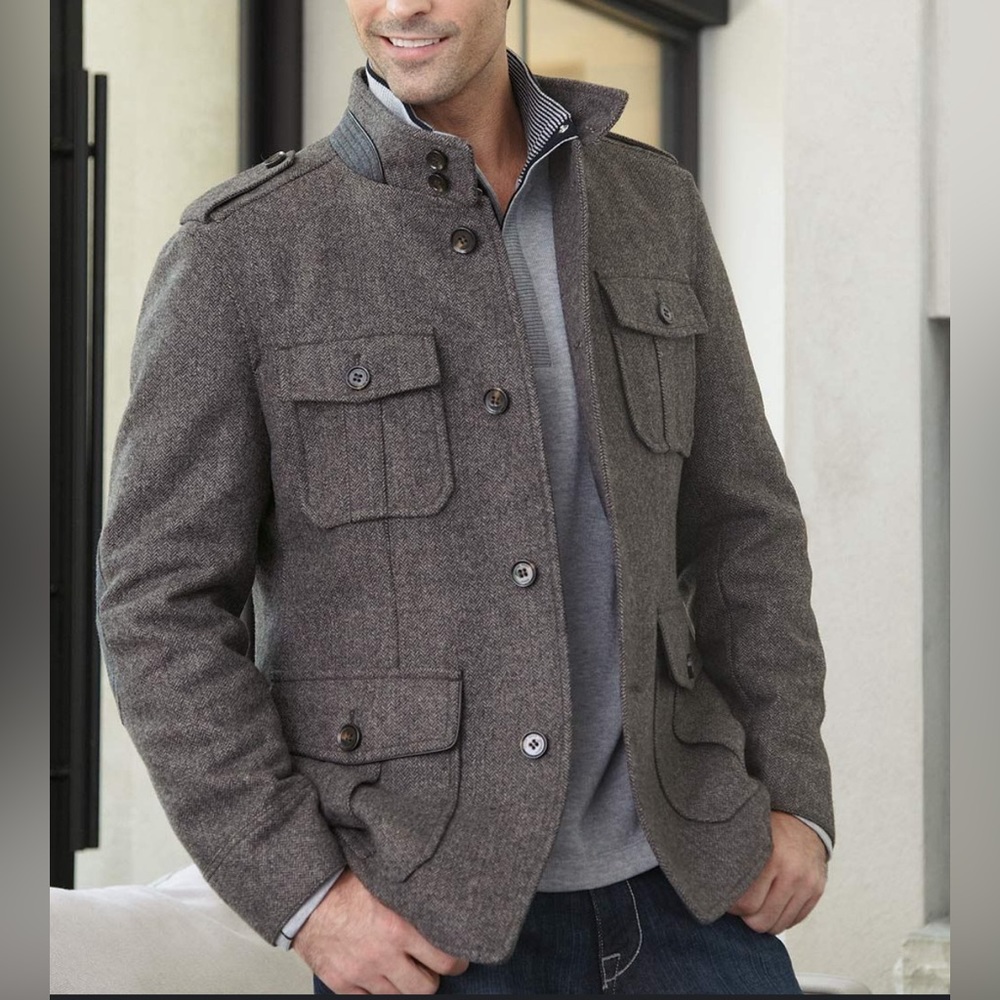 HUGO BOSS Men’s Wool Coat Jacket Size 38R